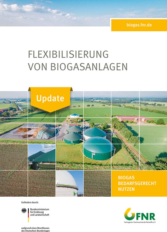 Update zu der Broschüre Flexibilisierung von Biogasanlagen
