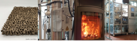 Feuerungsuntersuchung mit Air-liquid-Interface-Expositionssystem am Kaminofen mit Katalysator und E-Partikelabscheider; Quelle: Lisa Feikus, TEER RWTH Aachen